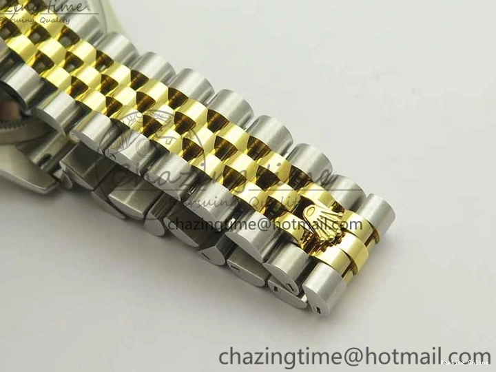 0413 DateJust 36 SS YG 126233 ARF 1:1 Best Edition Black Dial Stick Markers on SS YG Jubilee Bracelet SH ModernLook 3432